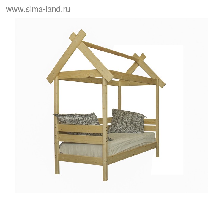 Детская кровать «Избушка», 800×1600, массив сосны, без покрытия детская кровать домик 800×1600 массив сосны без покрытия