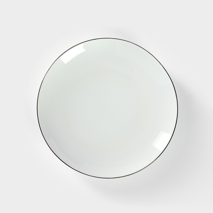 тарелка палитра d 24 см белая фарфор Тарелка фарфоровая «Палитра», d=17,5 см, белая