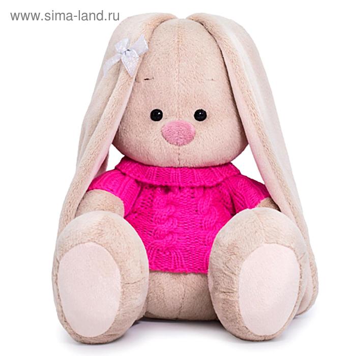 фото Мягкая игрушка «зайка ми в розовом свитере», 18 см