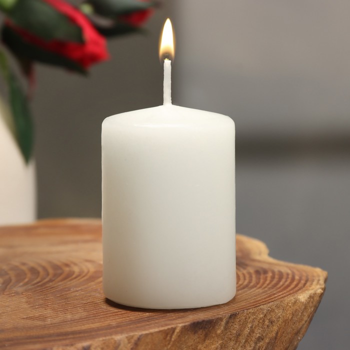 Свеча - цилиндр ароматическая Ландыш, 4х6 см свеча цилиндр ароматическая кашемир 4х6 см