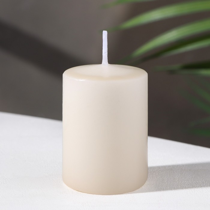 Свеча - цилиндр ароматическая Персик, 4х6 см