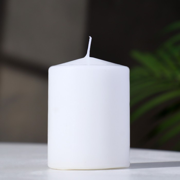 Свеча - цилиндр ароматическая Белая лилия, 5,6х8 см