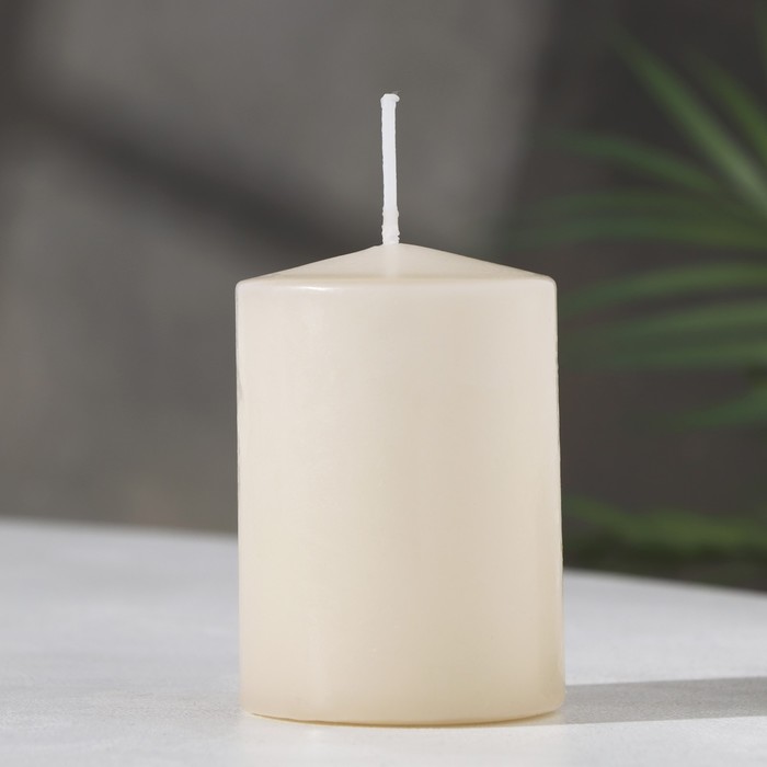 Свеча - цилиндр ароматическая Персик, 5,6х8 см