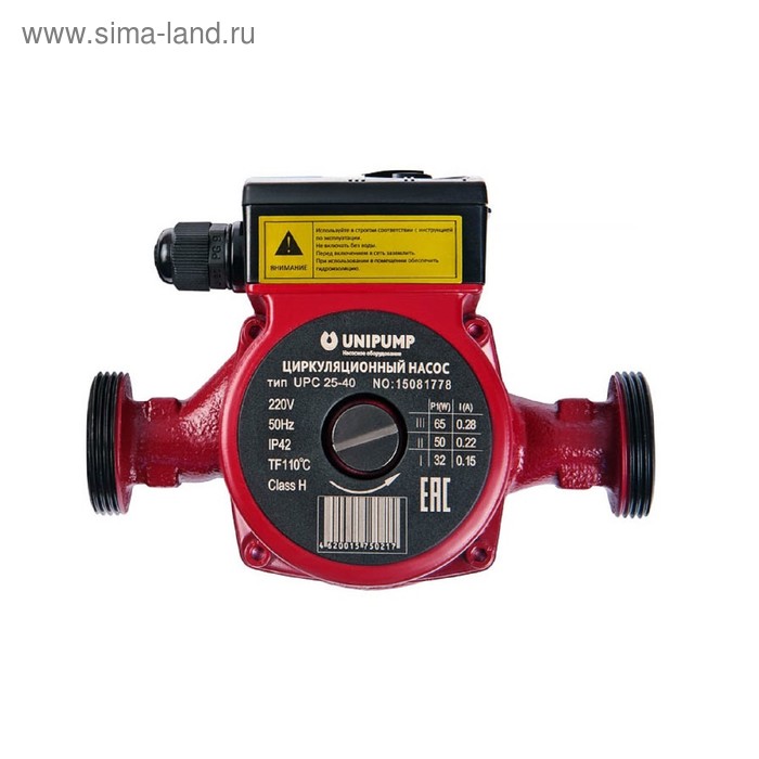 фото Насос циркуляционный unipump upc 32-80 180, напор 8 м