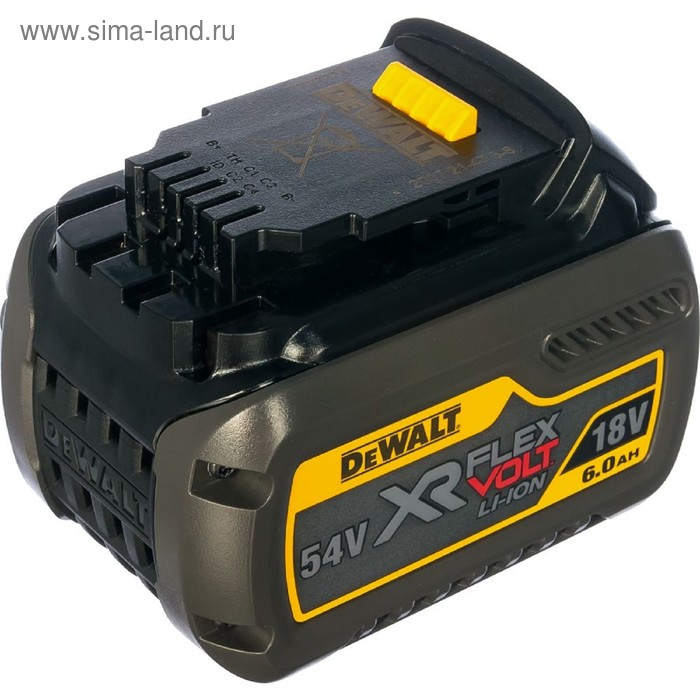 

Аккумулятор DeWalt DCB546-XJ, 54 В, 6 Ah, Li-ion, слайдер