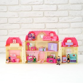 

Дом для кукол "Большая семья" с мебелью и аксессуарами, световые и звуковые эффекты