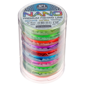 

Леска BALSAX Nano Mix, 0,16 мм, 30 м