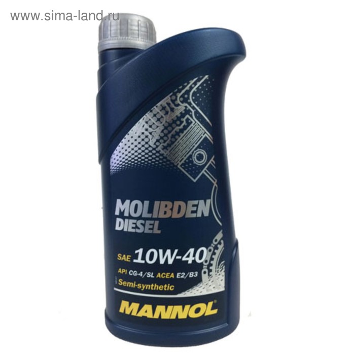 фото Масло моторное mannol 10w40 п/с molibden diesel, 1 л