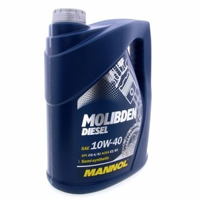 

Масло моторное MANNOL 10w40 п/с Molibden Diesel, 5 л