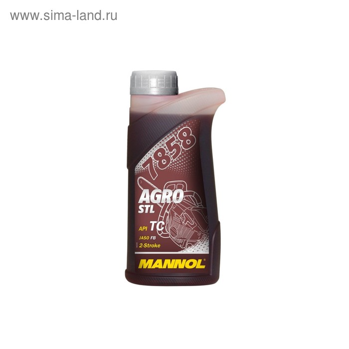 масло моторное синтетическое 1 л 2т mannol agro formula stihl для бензопил бензокос мотобуров и пр Масло моторное MANNOL 2Т син. Agro Formula S 7858, 1 л