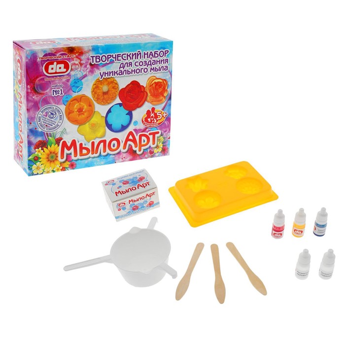 Творческий набор для создания мыла "Цветы"