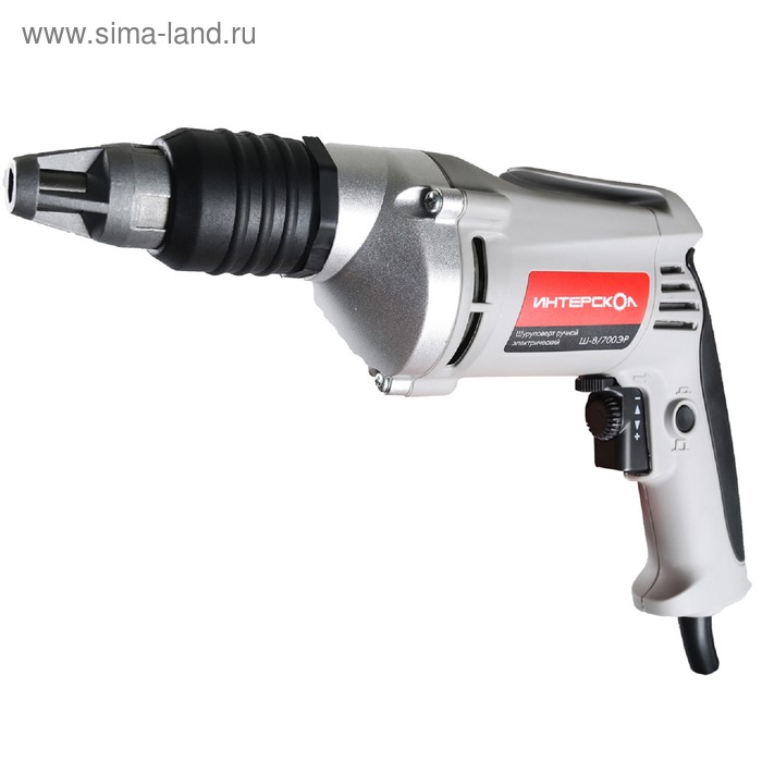 Шуруповерт сетевой ИНТЕРСКОЛ Ш-8700ЭР 700 Вт 4000 обмин 10 Нм посадочный 14 4580₽