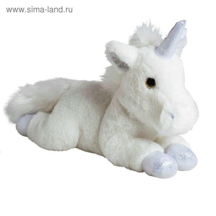 Мягкая игрушка «Единорог», цвет серебро, 35 см