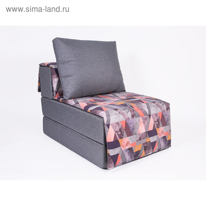 фото Кресло-кровать «харви» с накидкой-матрасиком, размер 75×100 см, цвет серый, манговый wowpuff