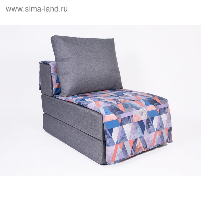 фото Кресло-кровать «харви» с накидкой-матрасиком, размер 75×100 см, цвет серый, деним wowpuff