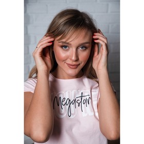 

Футболка женская KAFTAN "Megastar", розовый, р-р 48-50