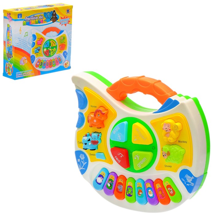 Музыкальная игрушка-пианино «Зоопарк» с развивающими элементами