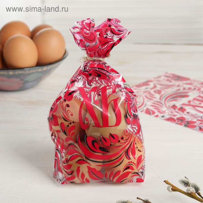 

Пасхальный подарочный пакет «С Красной Пасхой», 14.5 × 20 см