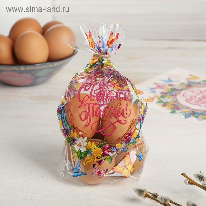 

Пасхальный подарочный пакет «Венок», 14.5 × 20 см