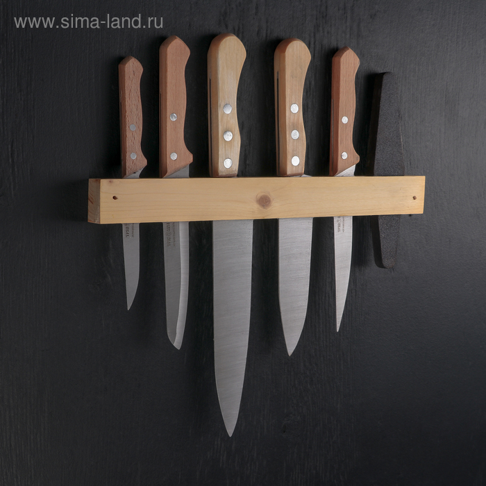 фото Набор ножей «для мясника», 5 шт, на деревянном держателе труд вача