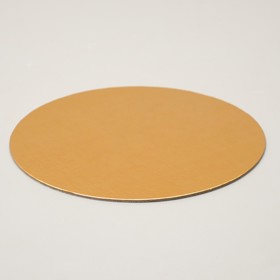 Подложка кондитерская, круглая, золото-жемчуг, 16 см, 1,5 мм
