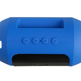 

Портативная колонка LuazON, AUX, USB, FM, microSD, 3 Вт, 500 мАч, синяя