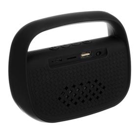 

Портативная колонка LuazON LAB-78, 10 Вт, 600 мАч, USB, FM, microSD, чёрная