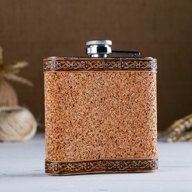 

Фляжка "Охотник" 180мл, металл, береста