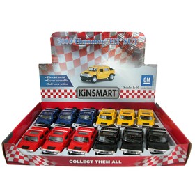 

Машина металлическая Hummer H2 SUT, 1:40, открываются двери, инерция, цвет чёрный