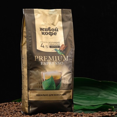 Кофе "Живой кофе" Espresso Premium, зерновой, 1 кг - Фото 1