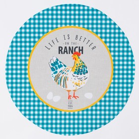 

Салфетки на стол "Chicken Ranch" 30х30см, 100% п/э, оксфорд 420 г/м2