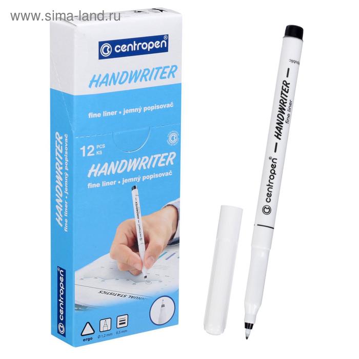 

Ручка капиллярная, 0,5 мм, Centropen "Handwriter" 2551, черная, картонная упаковка ЦЕНА ЗА 1 ШТ!!!