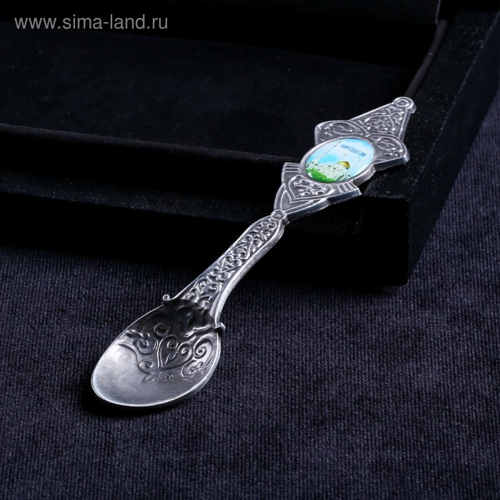 ложка сувенирная хмао герб металл Ложка сувенирная «Казахстан. Нур-Султан», металл