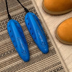 Сушилка для обуви LuazON LSO-13, 17 см, 12 Вт, индикатор, синяя Ош