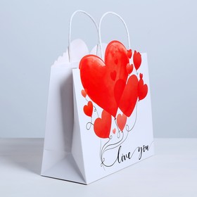 

Пакет подарочный I love you, 30 х 31,5 х 11,5 см
