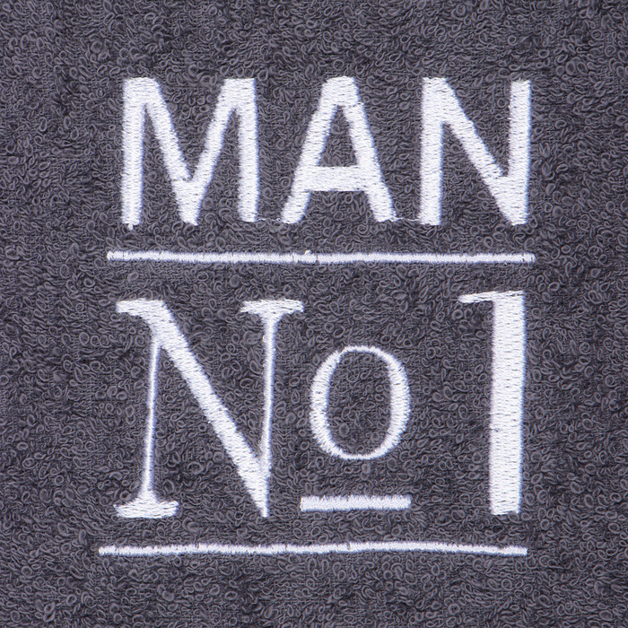 Полотенце махровое "Man №1" 30х60 см, 100% хлопок 340г/м2