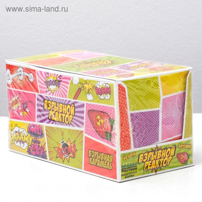 Карамель взрывная с шипучкой, клубника, 3,8 г