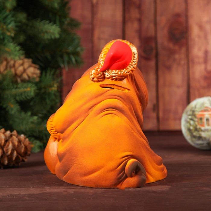 Копилка "Шарпей" оранжевая