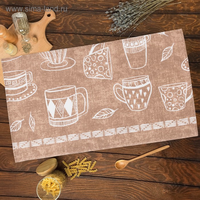 

Полотенце кухонное «Cup of tea» 35х60см, МИКС