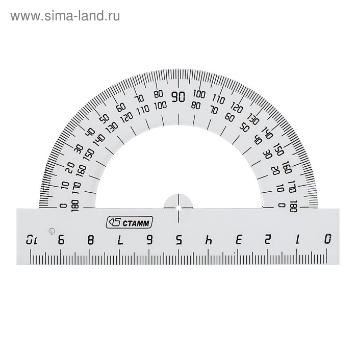 

Транспортир 180*/10 см «Calligrata», прозрачный