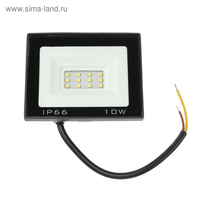 Прожектор светодиодный Luazon Lighting 10 Вт, 800 Лм, 4000К, IP66,  220V