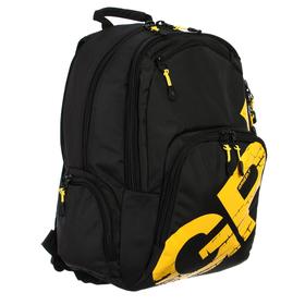 

Рюкзак молодёжный с эргономичной спинкой Grizzly, 42 х 30 х 22, для мальчиков, чёрный/жёлтый