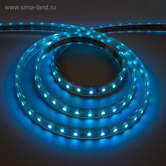 

Светодиодная лента Ecola 14 × 7 мм, 50 м, IP68, SMD5050, 60 LED/м, 14.4 Вт/м, 220 В, свечение RGB