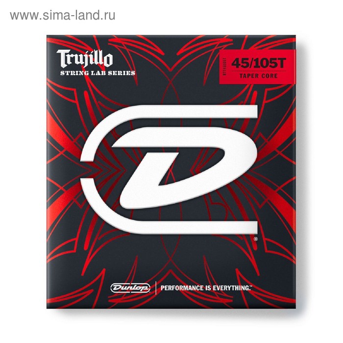 Струны для бас-гитары Dunlop RTT45105T Robert Trujillo Custom Medium нержсталь 45-105 4555₽