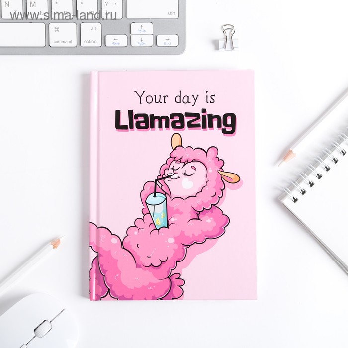 

Ежедневник А6 "Your day is Llamazing", 80 листов