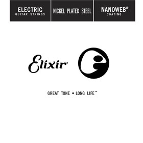 

Отдельная струна для электрогитары Elixir 15259 Nanoweb никелированная, .059