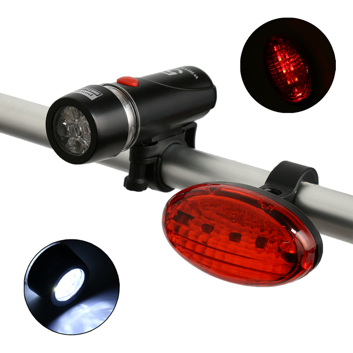 цена Набор велосипедных LED фонарей Мастер К, передняя фара и габаритный фонарь