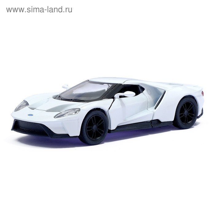Металлический транспорт  Сима-Ленд Машина металлическая Ford GT, 1:38, открываются двери, инерция, цвет белый