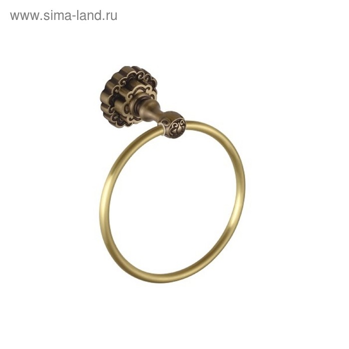 Держатель для полотенца Bronze de Luxe K25004, подвесной, бронза кольцо для полотенца bronze de luxe royal r25004 бронза