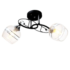 

Люстра 4451 2хE27 60W черный/хром